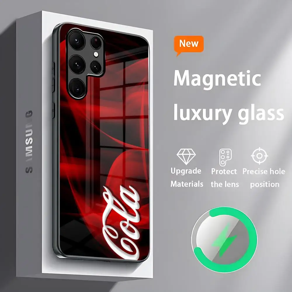 Чехол для телефона C-Cocaes C-Colas S24 Ultra чехлы Celulares Samsung S23 S22 S21 S20 Plus Note20 стекло