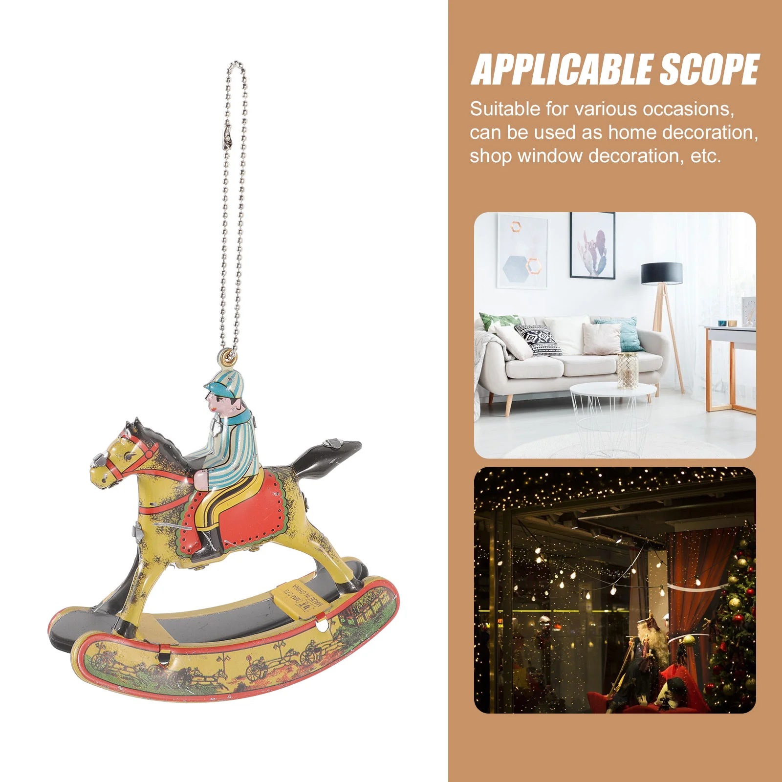 Оловянные игрушки макет украшение для лошади-качалки металлические украшения