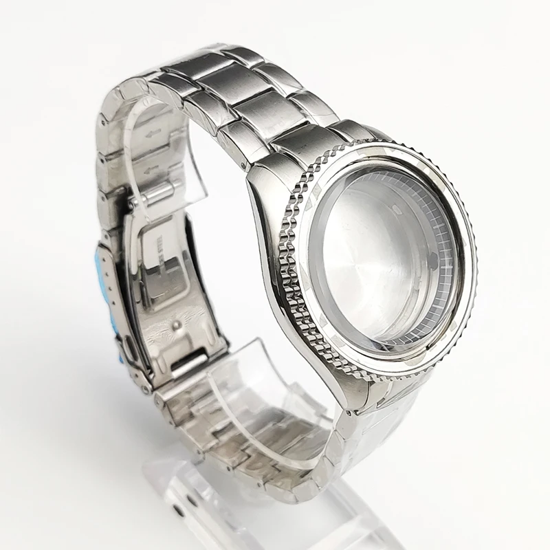 42mm Seiko SKX007 Watch Case Fits NH35 NH36 4R35 7S26 Japan Movement S Crown Sapphire Crystal Glass NH35 Watch Case Accessories