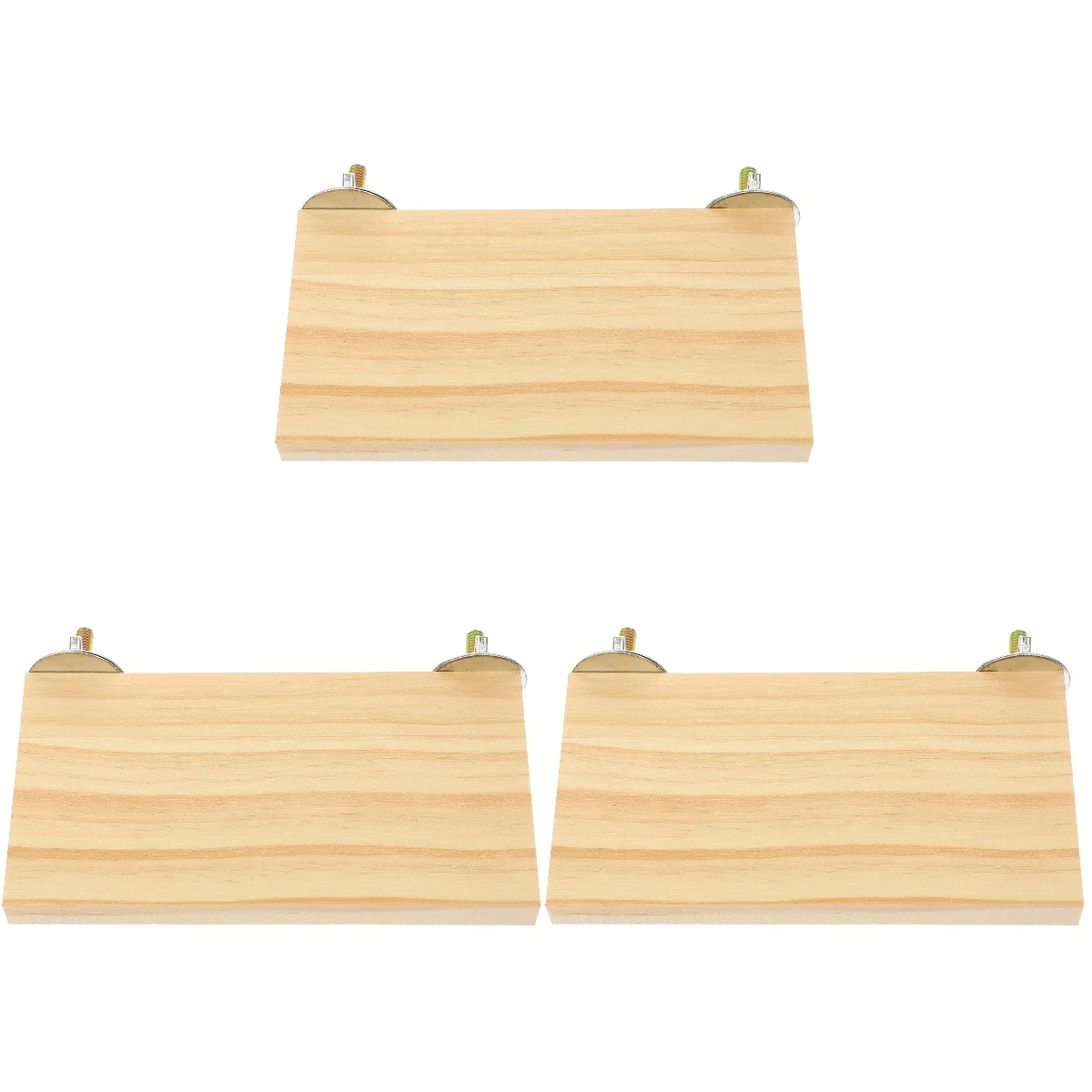 

3pcs Wooden Bird Perch Platform Bird Training Platform Parrot Standing Wood Perch