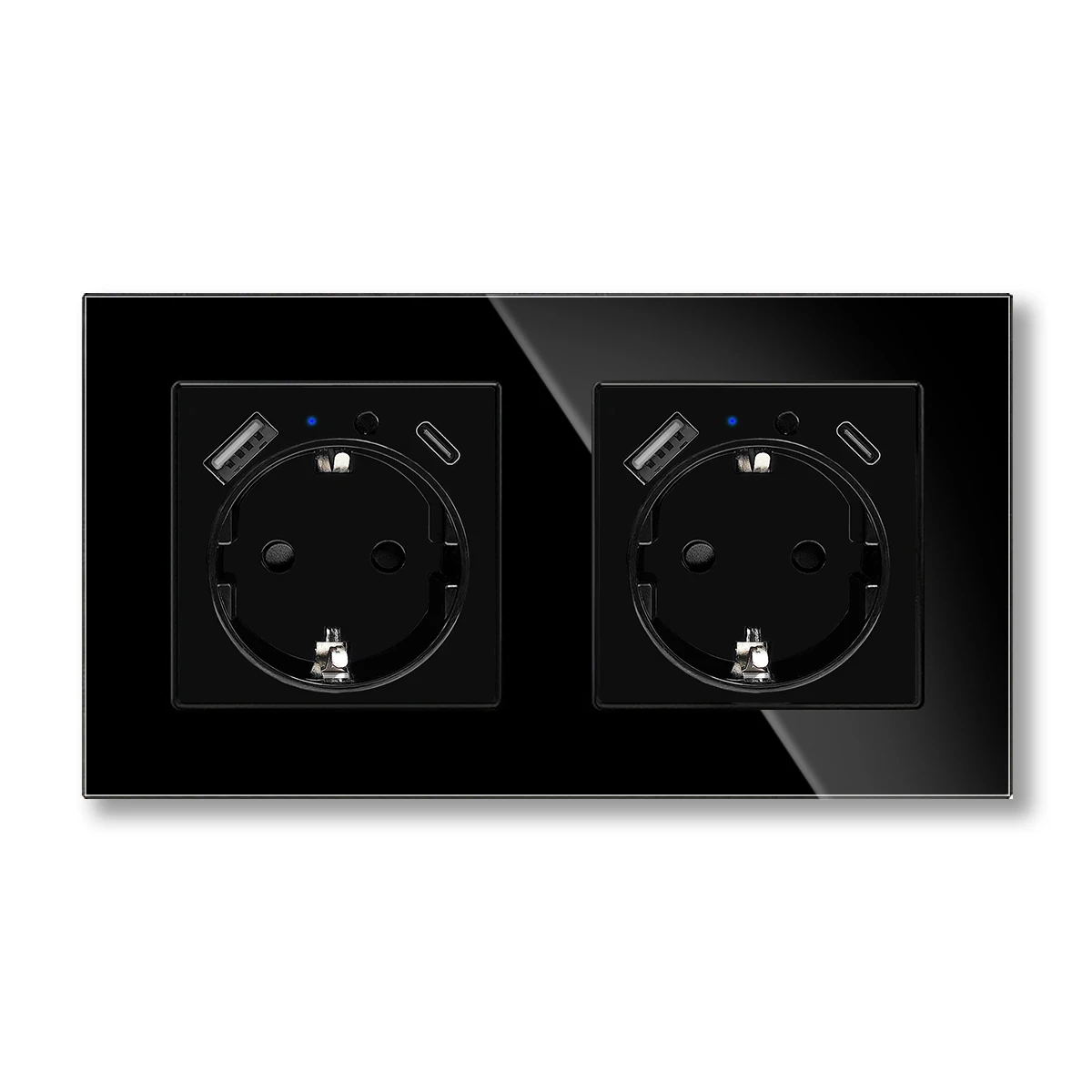 

Умная настенная розетка UBARO, Wi-Fi, USB Type-C, монитор энергии, функция голосового управления таймером, домашняя прозрачная панельная розетка Google Alexa