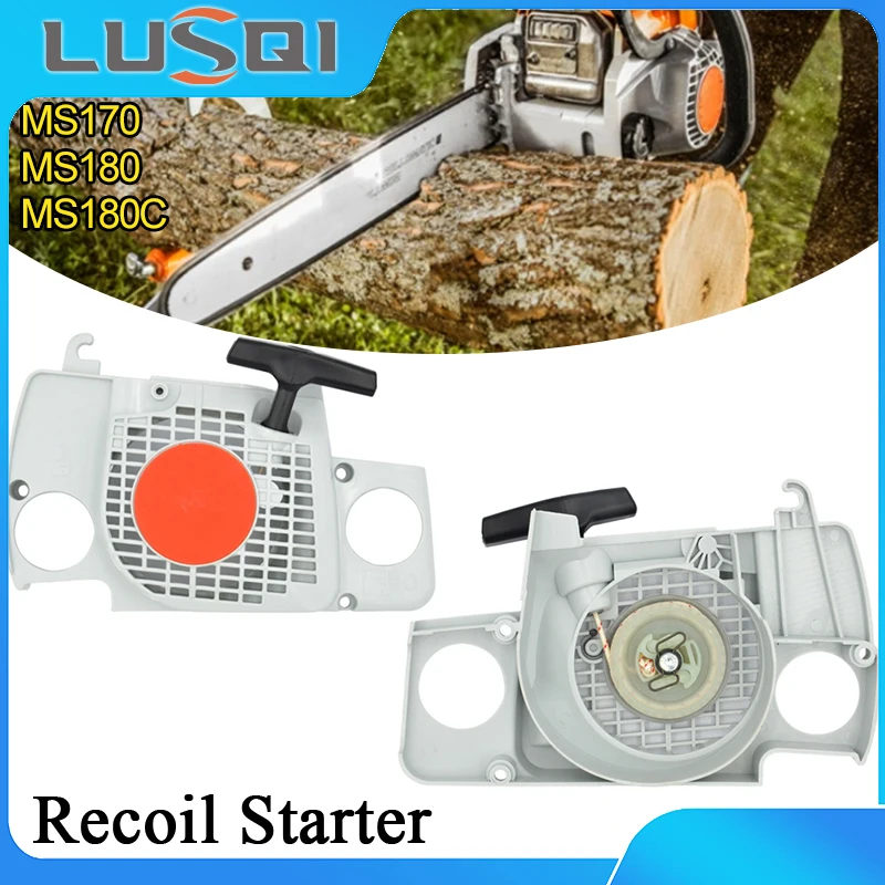 LUSQI Chainsaw Recoil Starter Assembly Fit Stihl Ms170 Ms180 Ms180c 017 018 Chain Saw Gasoline Engine Starter Repair Part