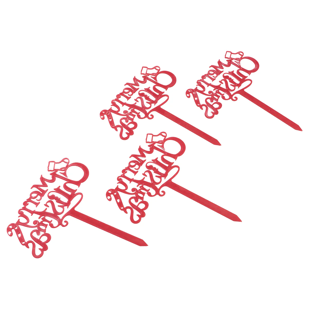 

Christmas Cupcakepickspick Party Merry Holiday Toppers Dessert Decoration Decorations Appetizer Fruit Decorbirthday Holidays