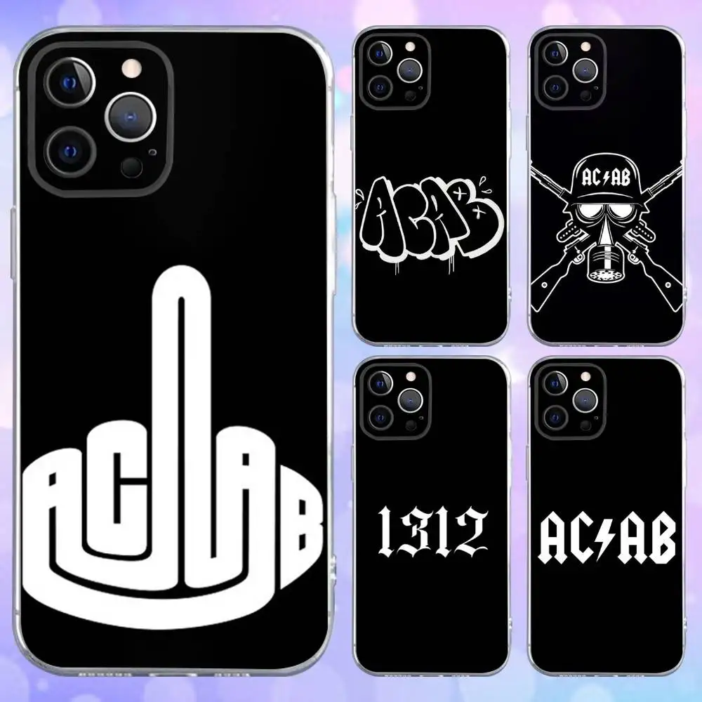 Фото Чехол для телефона Acab Ultras для iPhone 16e, 16,15,14,13,12,11 Plus, Pro, Max, XR, XS, X, Plus, SE, мини-прозрачный мягкий чехол №1