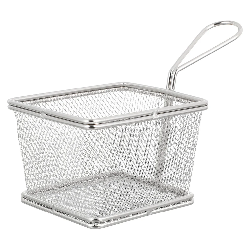 

Stainless Steel Frying Basket Kitchen Storage Basket American Fry Basket