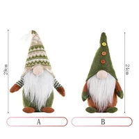 2 pcs christmas gnome swedish xmas decorations santa ornament faceless doll elf home holiday indoor decor