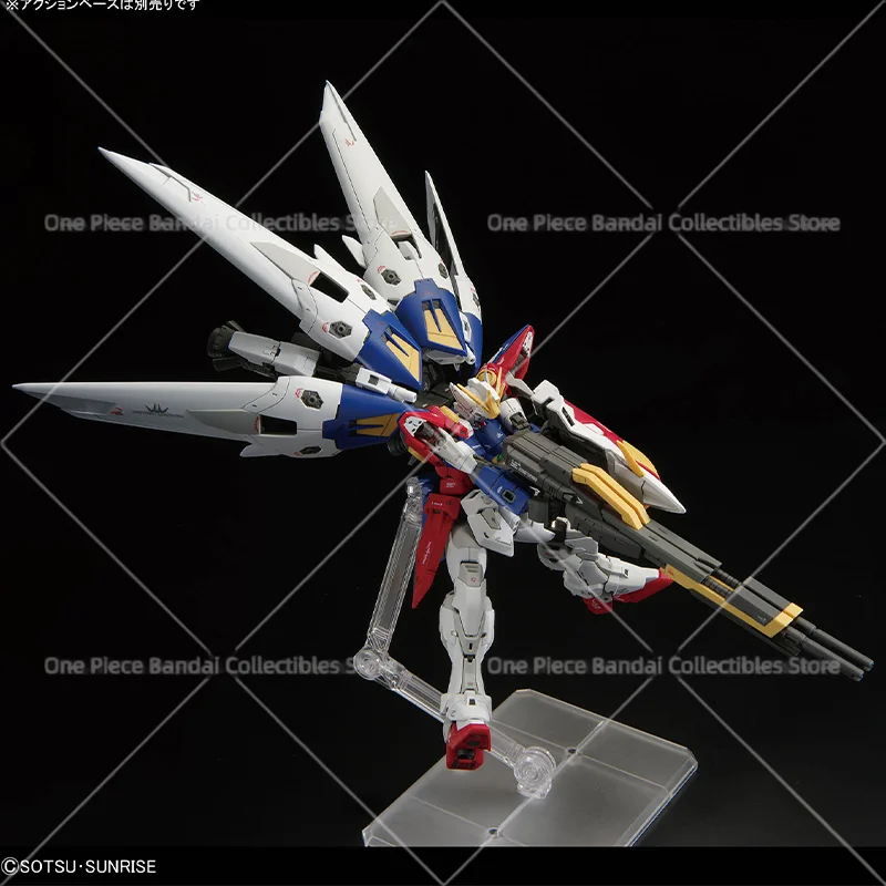 Фото Bandai RG 1/144 Wing Gundam Zero 13 см XXXG-00W0 Мобильный костюм Гандам Винг, сборная модель, коллекционная игрушка-робот, подарок №3