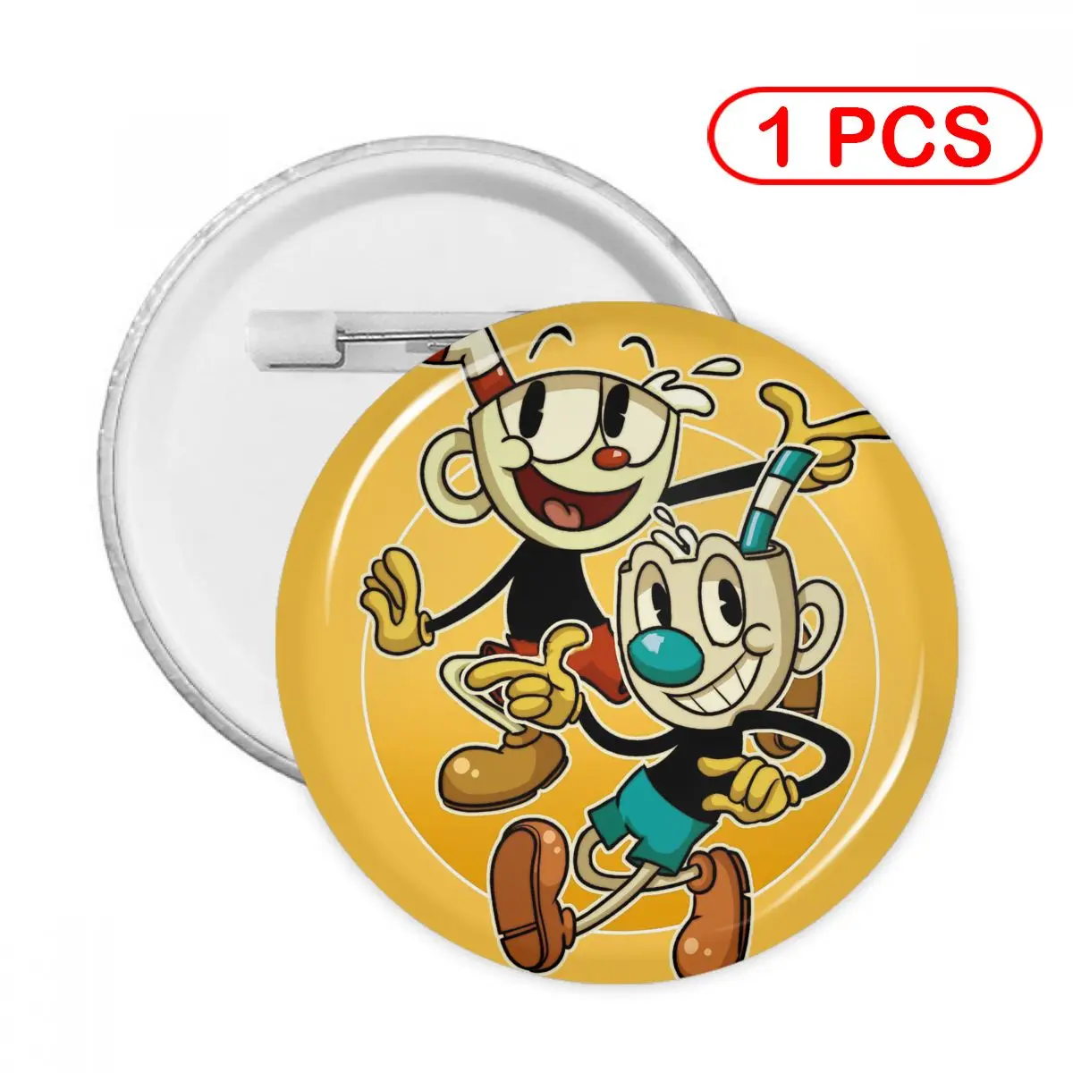 

Cuphead Soft Button Pin Clothes Brooch Creative Pins Jewelry Decor Cute Badge Mugman Women Child Lapel