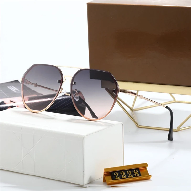 

Brand Sunglass Classic Vintage men Sun glasses new fashion women's trimming sunglasses metal sunglasses 2228