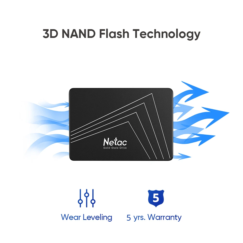 SSD-накопитель Netac 240 ГБ 2 5 500 Гб 120 128 256 480 | Компьютеры и офис