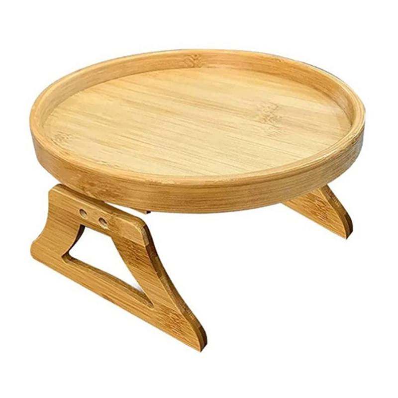 

Розничная продажа, поднос для дивана, подлокотник для стола, дивана, поднос с зажимом, поднос для дивана из натурального бамбука, практичный ...