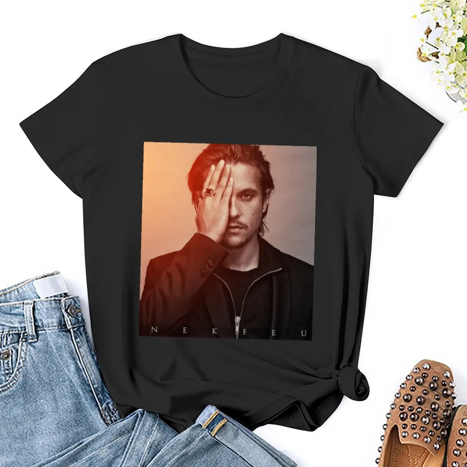 Модная женская блузка оверсайз с принтом солнечного света nekфейе 2024