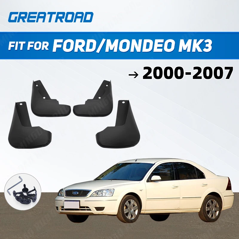 

Car Mud Flap Flaps Splash Guards Mudguards Mudflaps For Ford/Mondeo Mk3 2000 2001 2002 2003 2004 2005 2006 2007