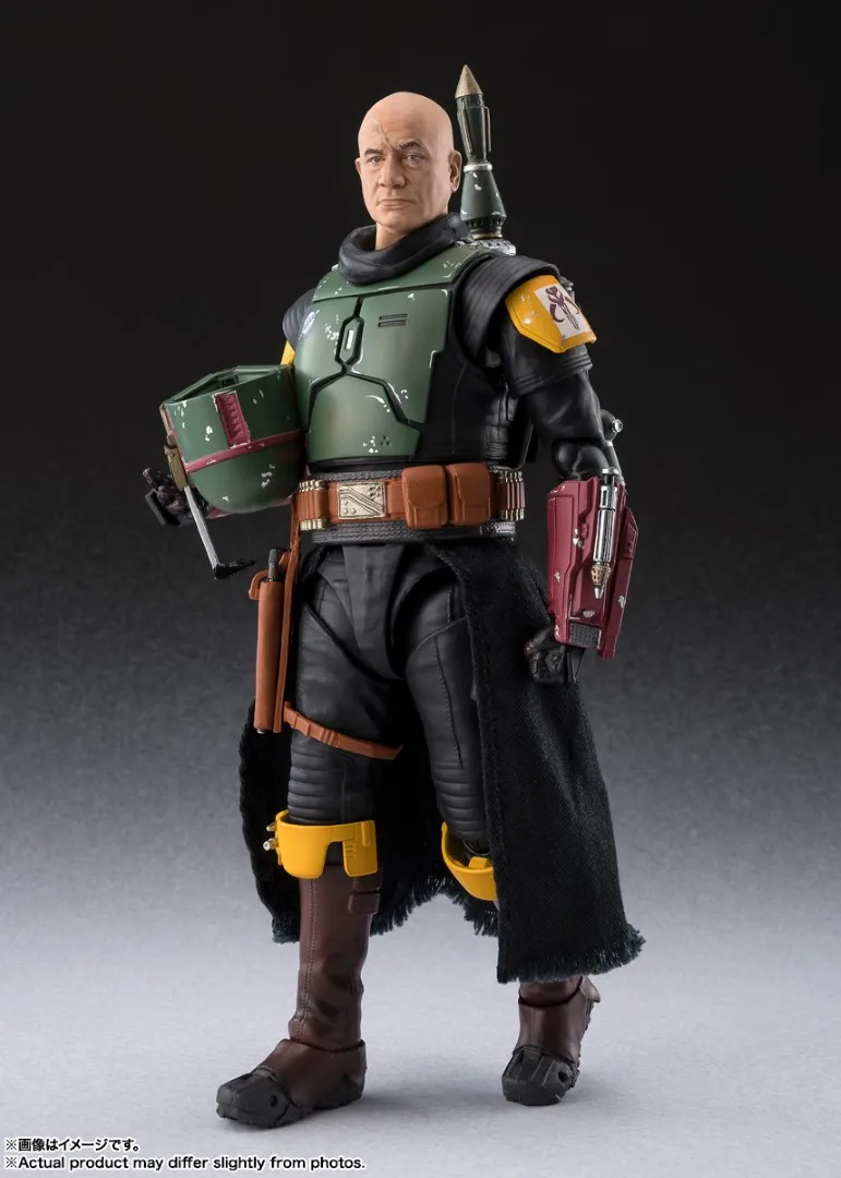 Фото Оригинальная фигурка BANDAI S.H.Figuarts Боба Фетт, классическая версия. Звездные войны: Книга Бобы Фетта — Аниме-фигурка, модель, игрушка №4