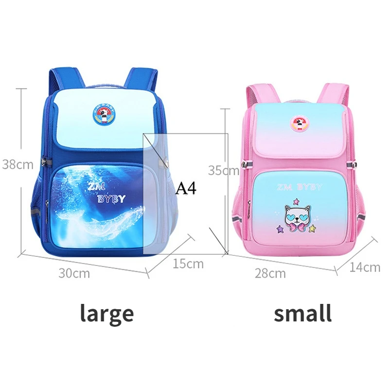 Children Anime School Bags for Girls Unicorn Children Backpacks Cute Cartoon Dinosaur School Backpack for Boys Waterproof Gift