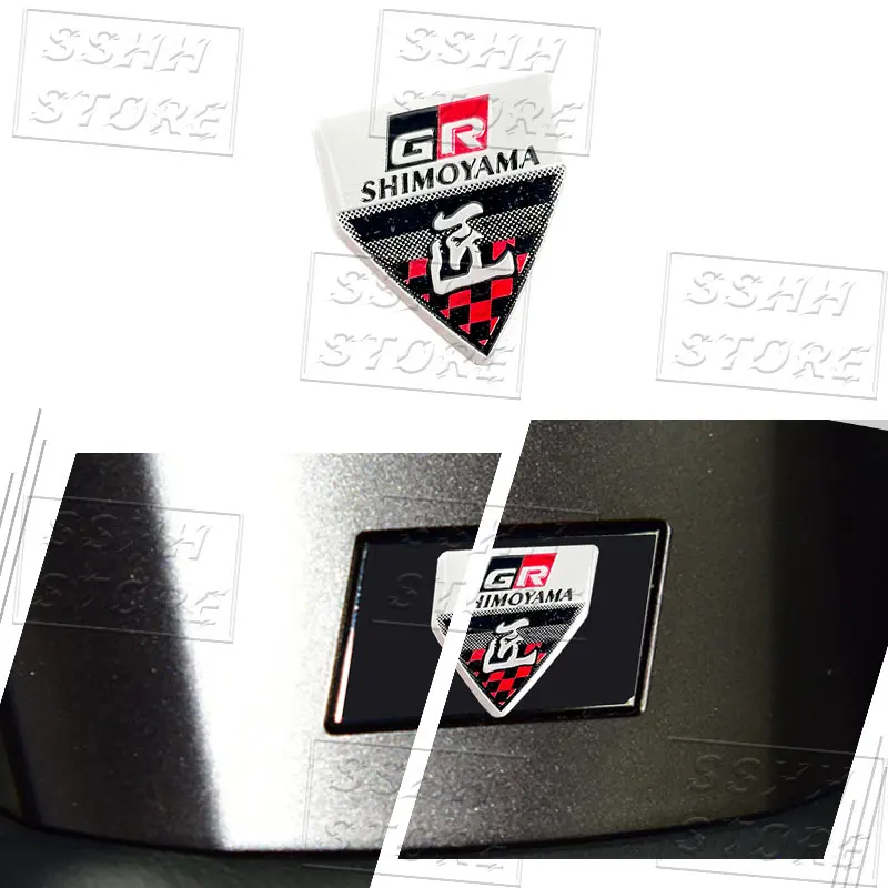 Фото Металлический значок-логотип GR Sport для Toyota Corolla, C-HR, Camry, Prado, Prius, Highlander, FJ Cruiser, Yaris, RAV4, наклейки на руль, стайлинг №3