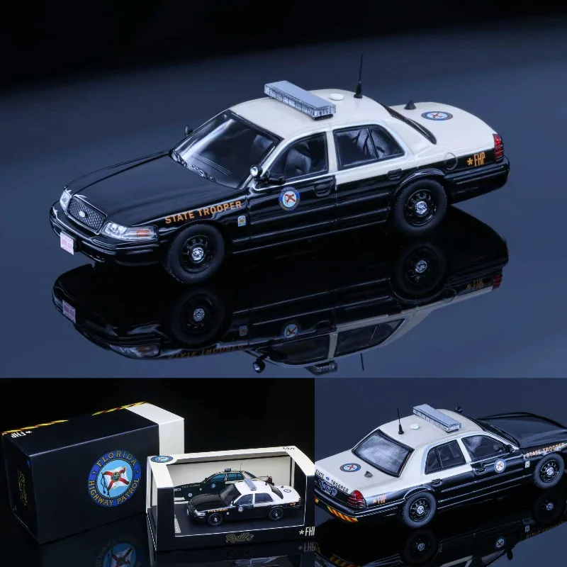 Фото В наличии: Модель полицейского автомобиля FHP штата Флорида, масштаб 1:64, из сплава, имитация, игрушка для мальчика, подарок, коллекционная статуэтка для комнаты. №1
