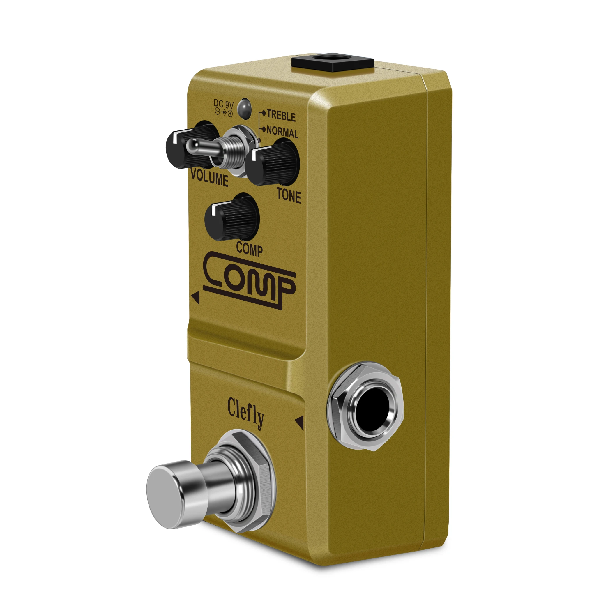 CLEFLY LEF-333 Guitar Pedal Digital Comp Effect Pedals for Electric Guitar Guitar Compression Pedal for Electric Guitar BASS