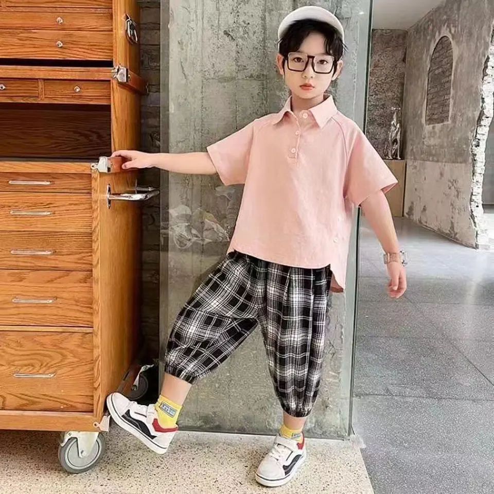 

Age 3T 4 5 6 7 8 10 12Yrs Kids Clothes Boys Short Sleeve t-shirt Tops + Short Pants 2Pieces Set Casual Summer Children Clothing