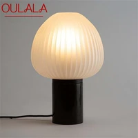 oulala modern table lamp simple design led decorative for home bedside mushroom desk light