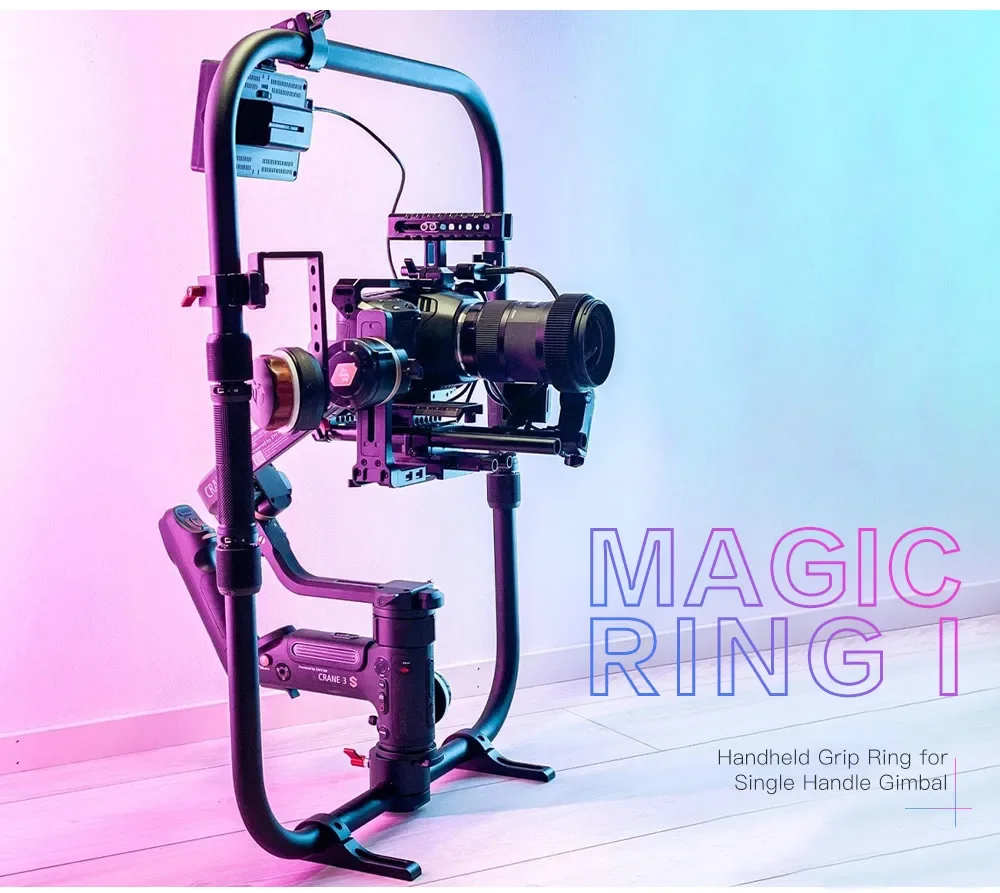 

MAGIC RING I Handeld Ring with ARRI Gear Adapter for Single Handle Stabilizer Rig ZHIYUN CRANE 3S 2S RONIN S SC MOZA AIR 2 Feiyu