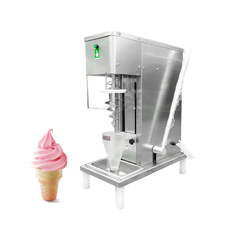 Vertical Fruit Yogurt Ice Cream Swirl Mixer Blender Real Fruits Ice Cream Machine for Dessert Shops, Coffee Shops