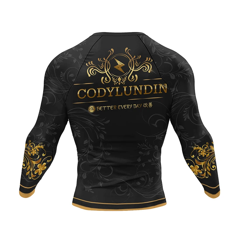 Боксерские комплекты для ММА Rashguard мужчин компрессионная футболка и брюки с 3d