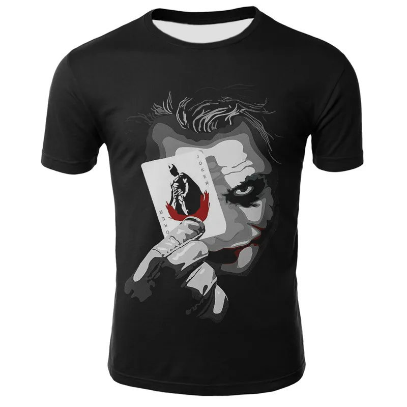 

Europe and the United States are hot sellers of Horror Clown series 3D digital print loose sport T-shirts for men and women
