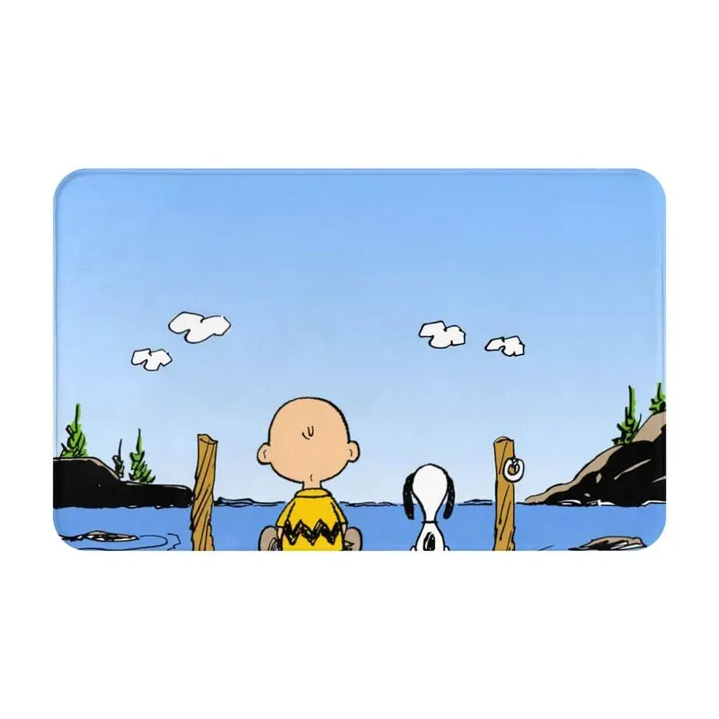 Пользовательский мультфильм Снупи Вудсток анимация коврик для двери