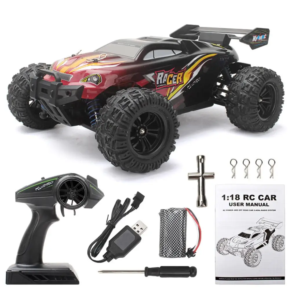 1:18 Full Scale High-speed Remote Control Car Four-wheel Drive  Off-road Vehicle Rc Racing Car Toy