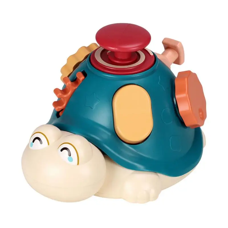 

Activity Board Turtle Montessori Toy Switch Pull Bolt Knob Crank Early Development Learning Educational Newborn Toys Birthday