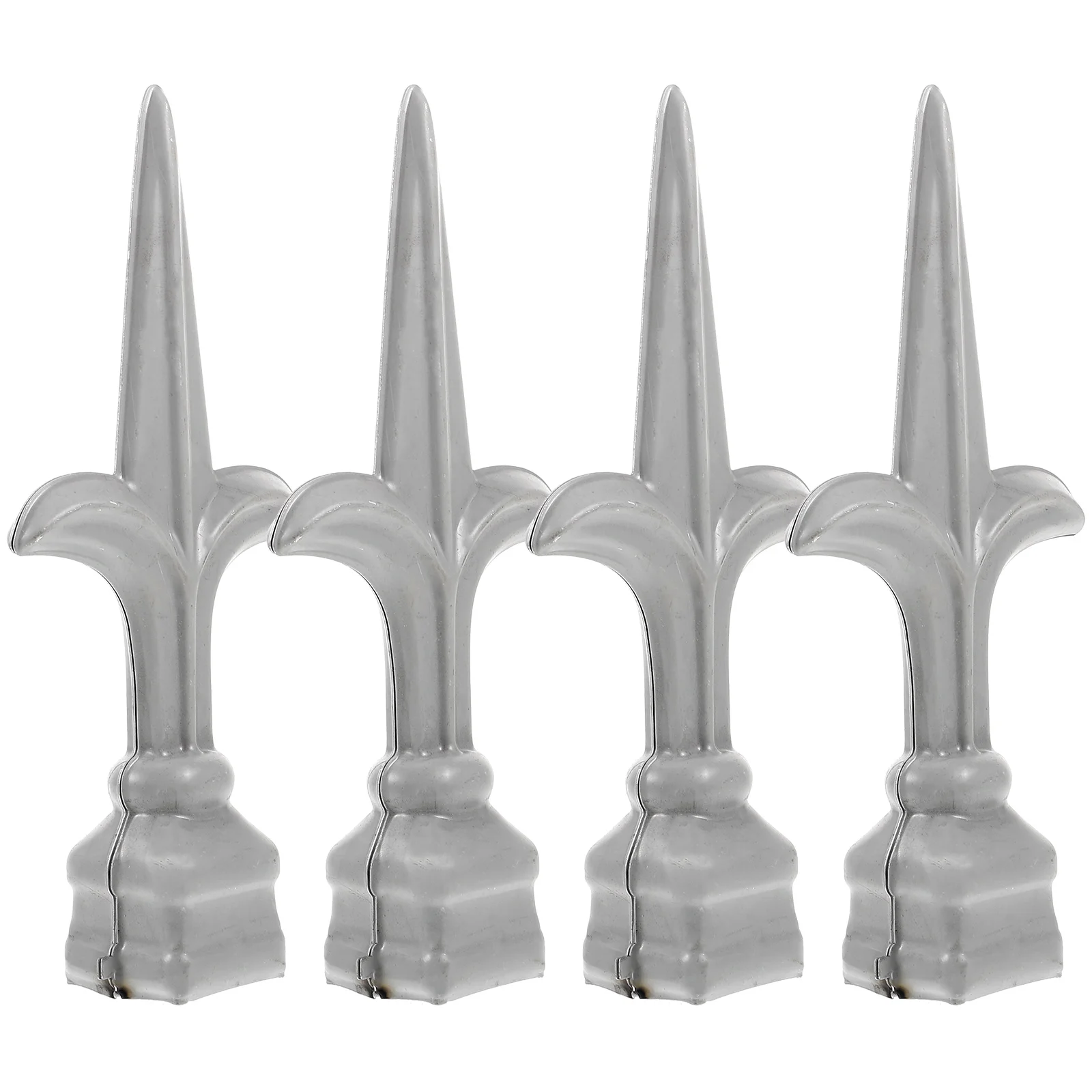 

4Pcs Fence Topper Decoration Gate Finial Pointed Fence Topper Finial Decor Outdoor Fence Decoration