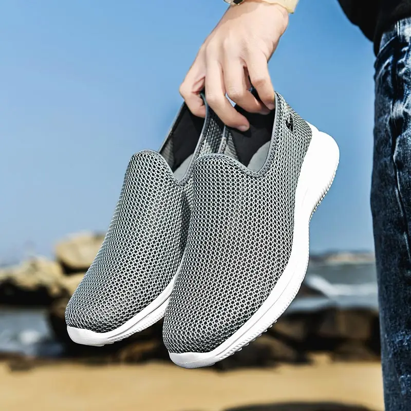 

slip on mesh Designer Running Shoes 2022 Men's Sports Beach Non Leather Casual Men's Sneakers Shoes Man Sport Shoes Tennis