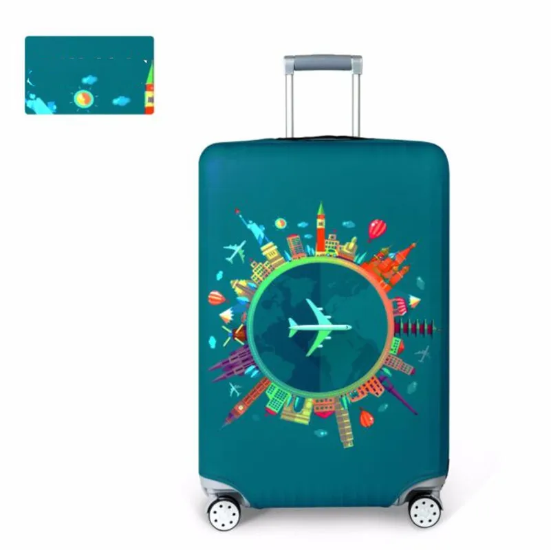 Thickened Travel Suitcase Protective Cover Luggage Case High Stretch Luggage Dust Cover Apply to 18''-32'' Suitcase