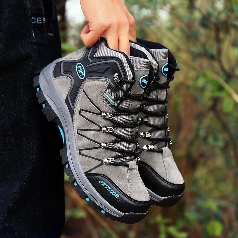 New Men's Outdoor Hiking Shoes Safety Shoes Work Shoes Resistance To Bump Steel Toe Breathable Work Boots Hiking Climbing Shoes