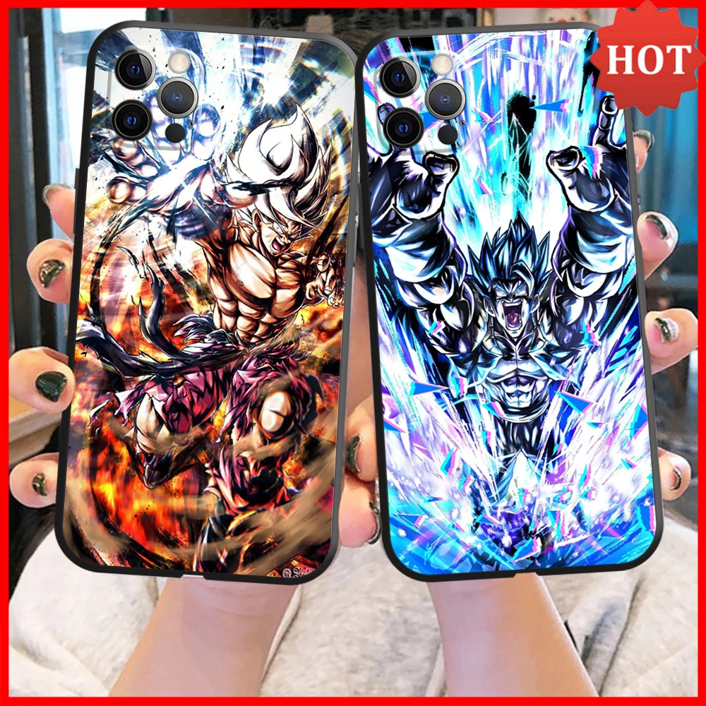 

iPhone Case For iPhone 13 11 12 Xr Xs Max X 7 6 2020 8 12 XR Mini ProMax SE 6s Plus Dragon Ball Fight Scene Back TPU Funda