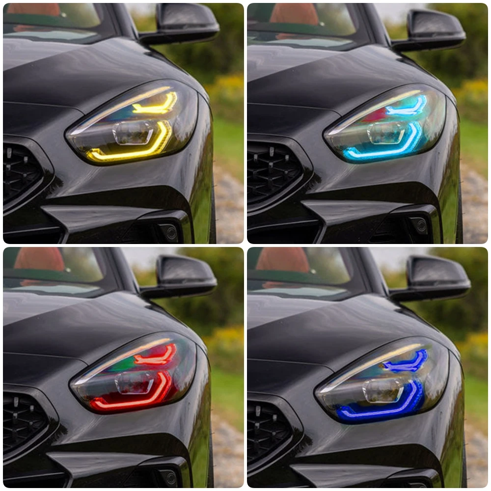 Желтые глаза ангела DRL Версия США ЕС указатели поворота для 2019-2023 BMW Z4 G29