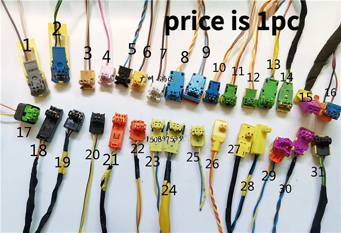 

31kinds of car automotive impact steering wheel hairspring coil plug cable for Honda Nissan Hyundai KIA toyota Mazda VW AUDI