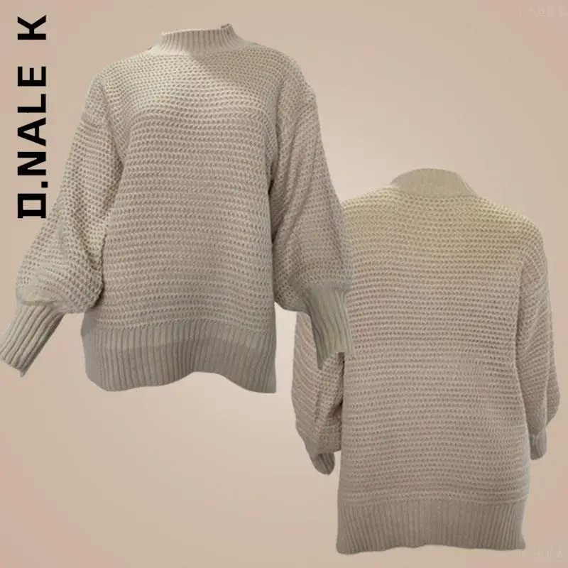 

Свитер Женский вязаный с круглым вырезом, свободного покроя