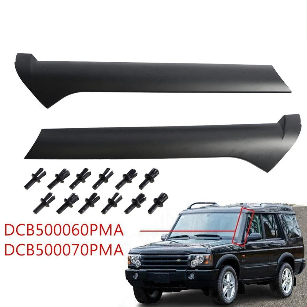 

High Quality 2Pcs Side Front Windshield Outer Trim Pillar Molding DCB500060PMA DCB500070PMA For Land Rover Discovery 2 1999-2004