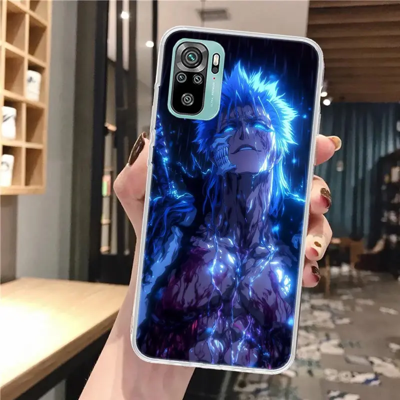 Мягкий чехол для телефона Grimmjow 6 Bleach Xiaomi Redmi Note 14 13 12S 12 11S 11 11E Pro Plus 10S 10 9S 9 Note14 с