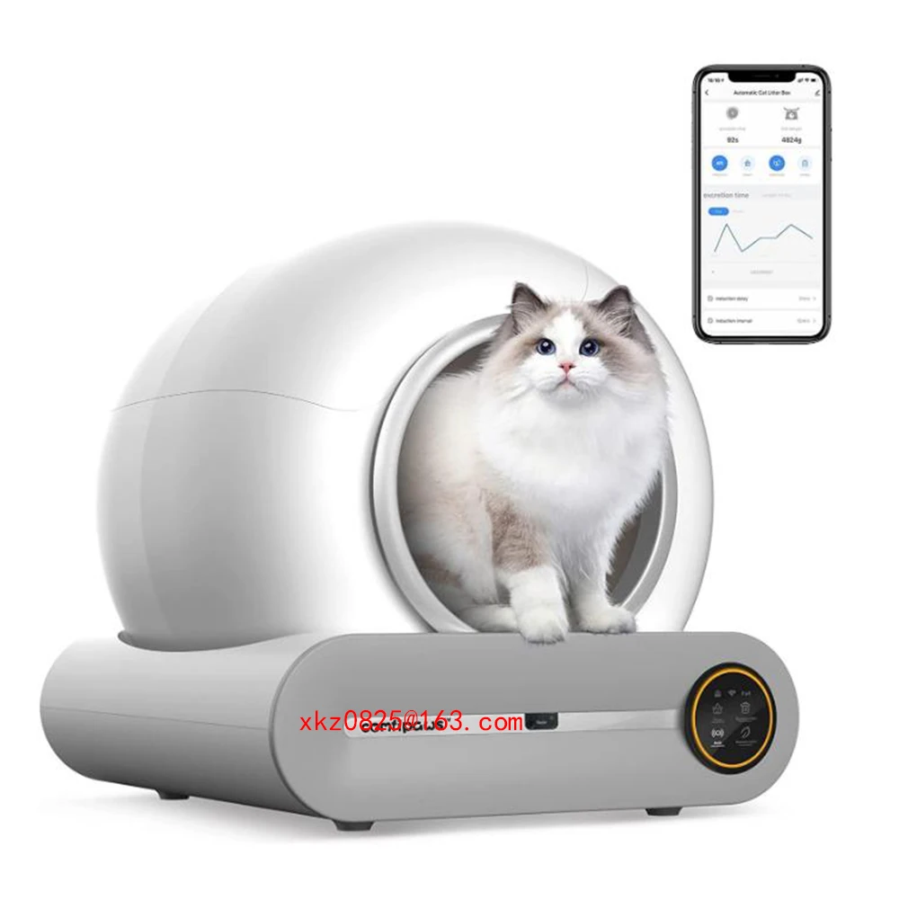 

New Cat Litter Box Automatic Cat Toilet Intelligent Induction Rotating Cleaning Cat Litter Potty Electric Deodorant