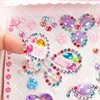1pc 3D Children Gem Stickers Diamond Sticker Acrylic Crystal Sticker DIY Journaling Decoration Rhinestone for Kids Girls 10*26cm 2
