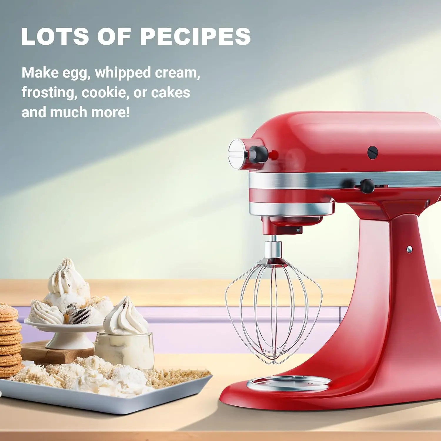 5Q 6Q проволочная кнутая насадка для подставки с наклонной головкой Миксер кухни