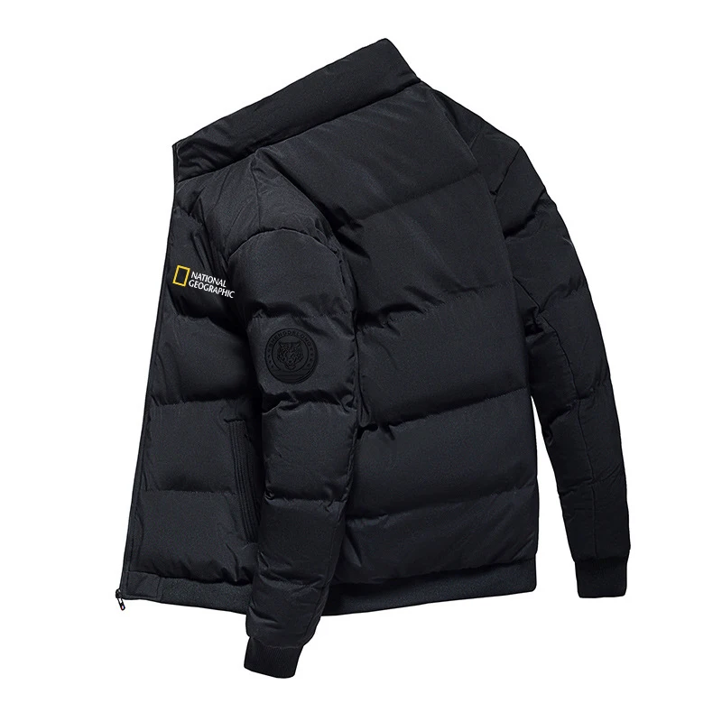 

National Geographic Winter Jacket Men 2022 New Casual Parkas Padded Cotton Warm Jacket coat Printed Brand Men Clothing