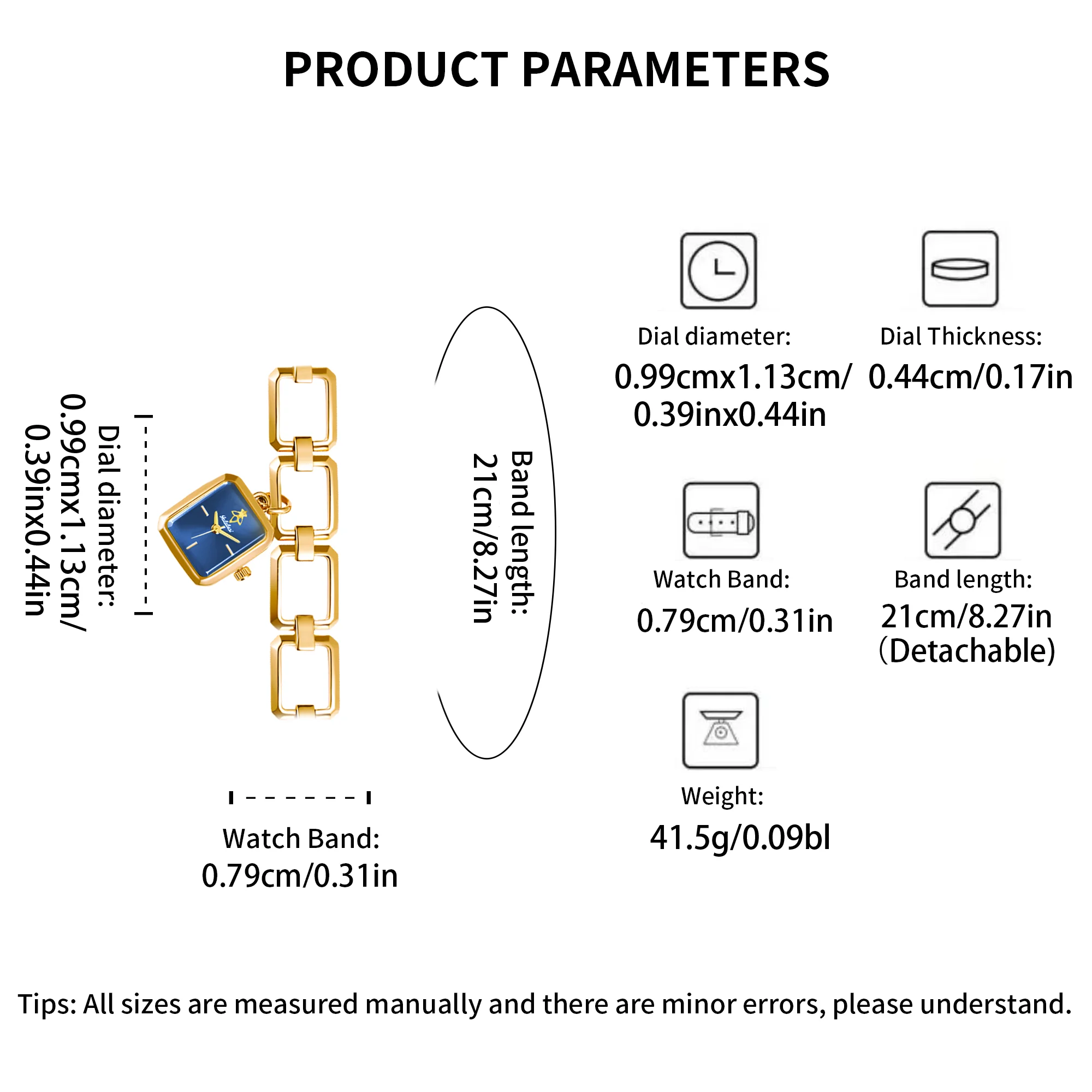 Новинка женские кварцевые часы YaLaLuSi маленькие золотого цвета с синим