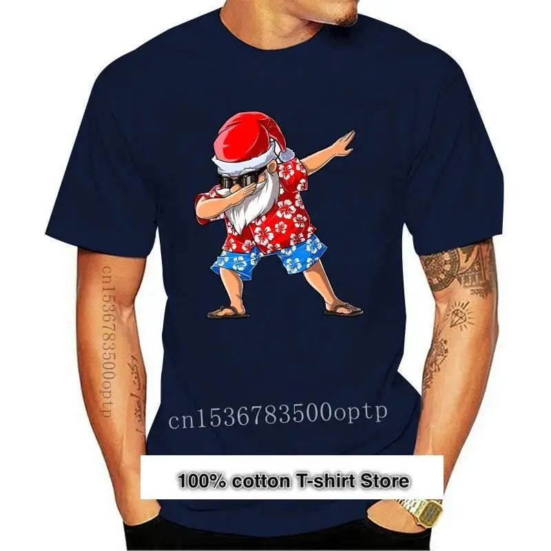 

Camiseta de Papá Noel Гавайский для мужчин и женщин, camisa Dabbing, Подарочный подарок на Рождество, Dab, nueva