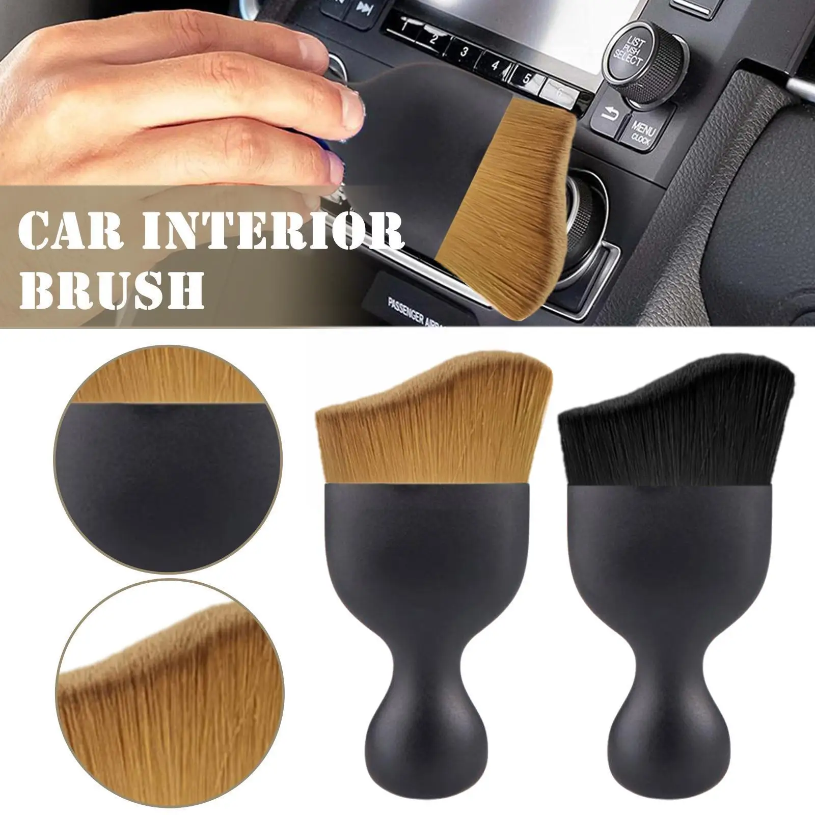 

Car Interior Cleaning Tool Air Conditioner Air Outlet Removal Car Brush Dust Brush Car Detailing Crevice Car Artifact Clean M6N0
