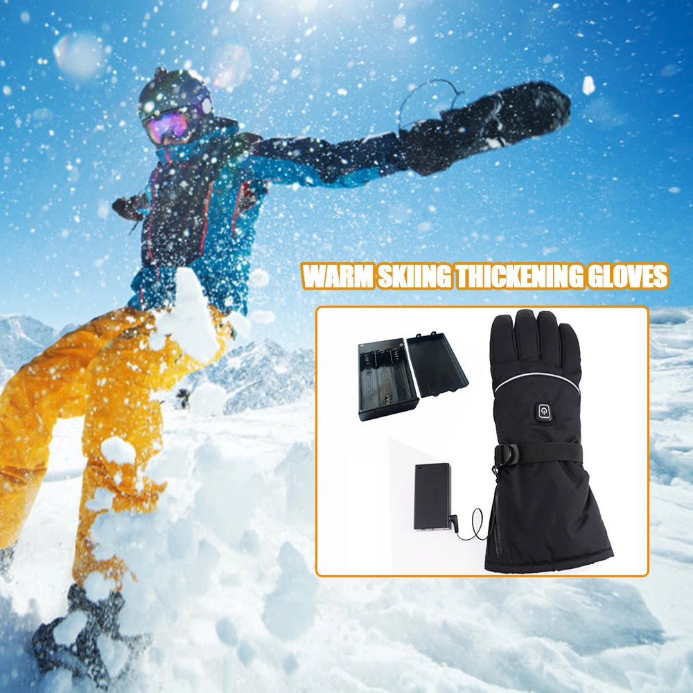 

AA battery Electric Heated Gloves Rechargeable Battery Powered Hand Warmer For Hunting Fishing Skiing Motorcycle Cycling