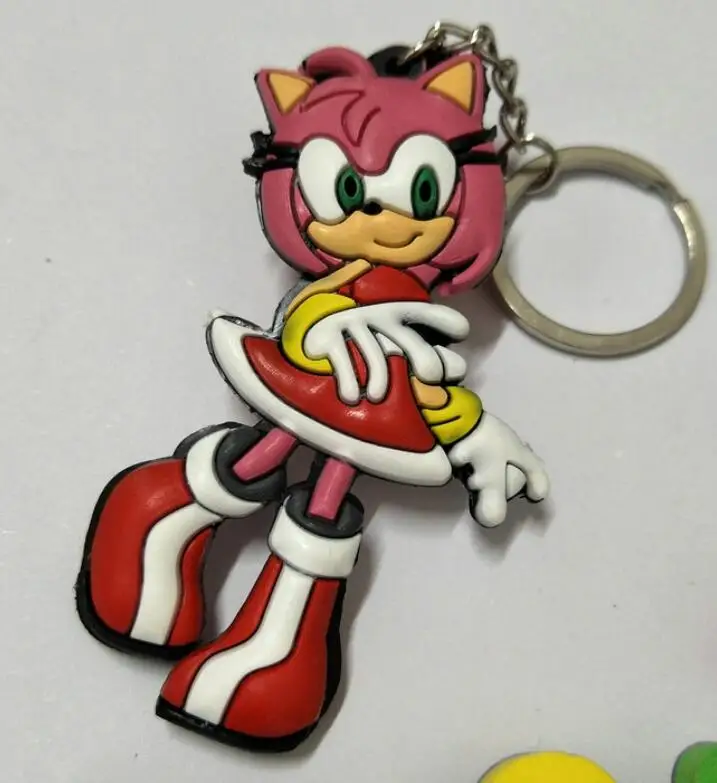 Игрушечная фигурка супер Sonic Knuckles Tail Hedgehog аниме брелок игрушки сумка подвески